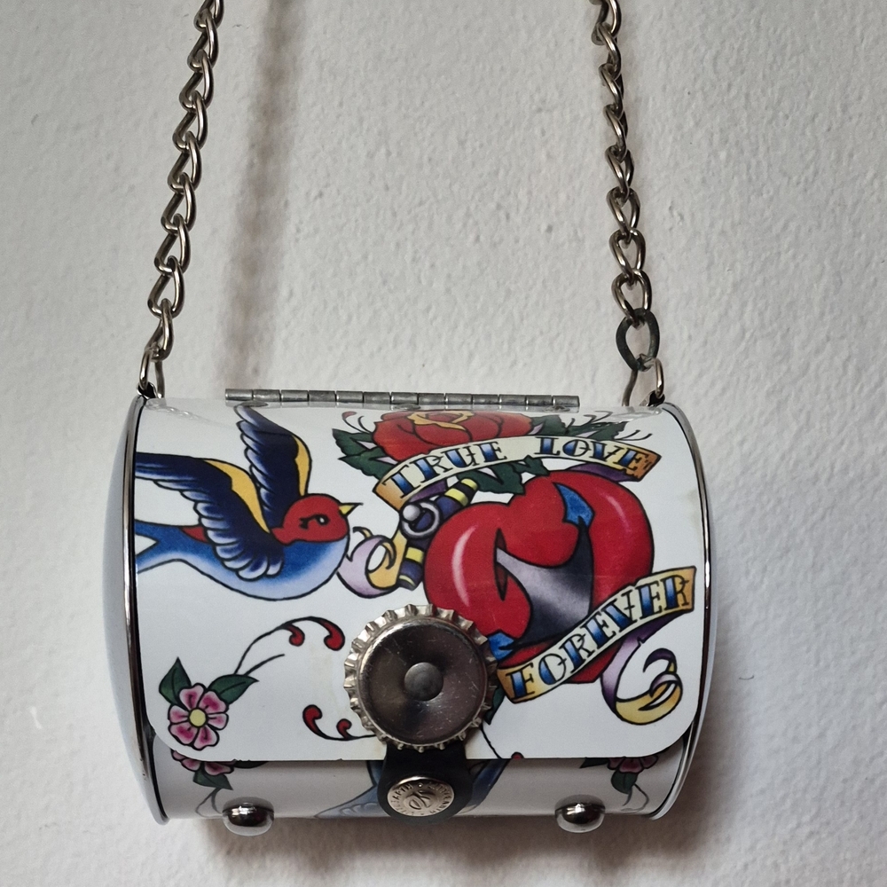 Little Earth True Love Forever Mini Metal Barrel Bag